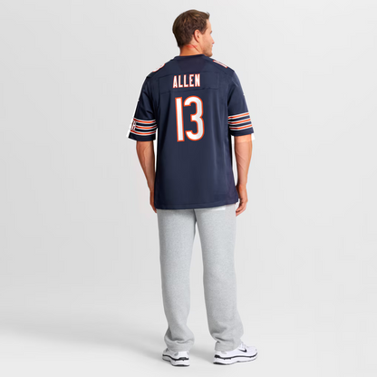 Men's Chicago Bears Keenan Allen Navy Team Game Jersey