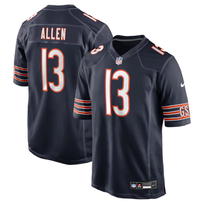 Men's Chicago Bears Keenan Allen Navy Team Game Jersey