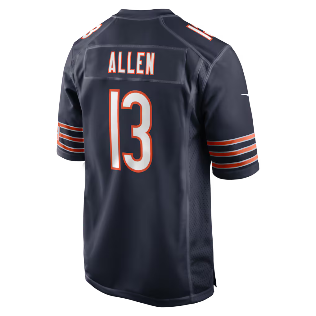 Men's Chicago Bears Keenan Allen Navy Team Game Jersey