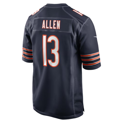 Men's Chicago Bears Keenan Allen Navy Team Game Jersey