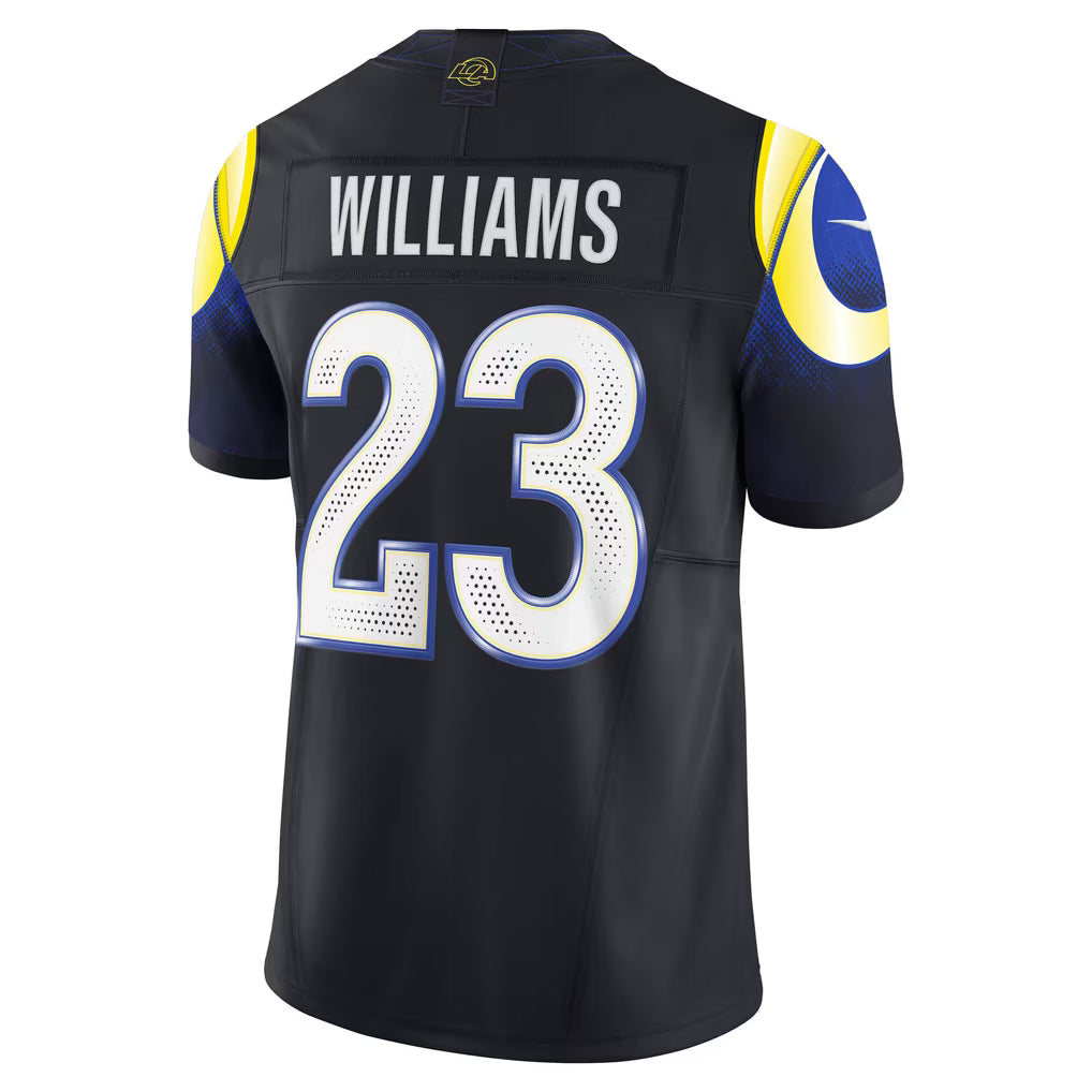 Kyren Williams Los Angeles Rams Rivalries Collection Stitched Limited Jersey - Dark Blue