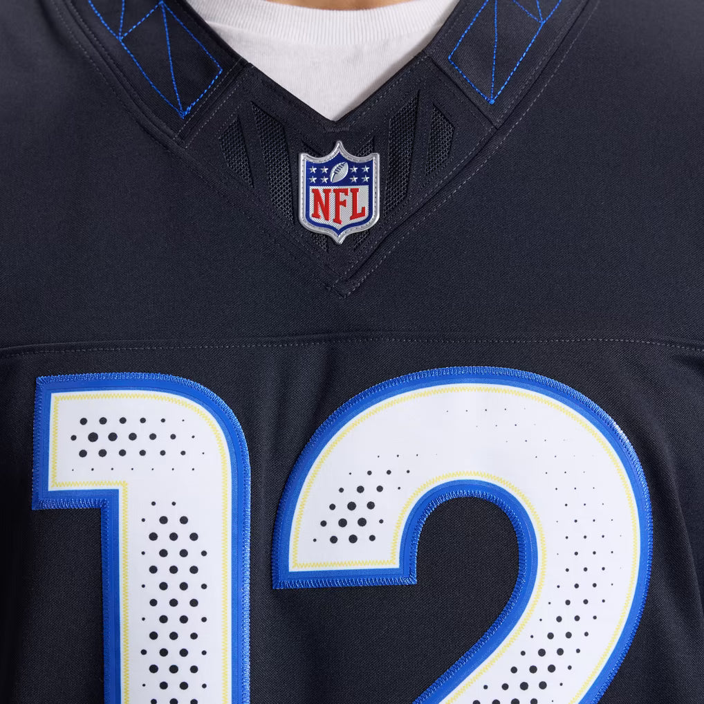 Puka Nacua Los Angeles Rams Rivalries Collection Stitched Limited Jersey - Dark Blue