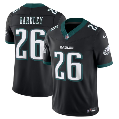 Men's Philadelphia Eagles Saquon Barkley Black Alternate Vapor F.U.S.E. Stitched Limited Jersey