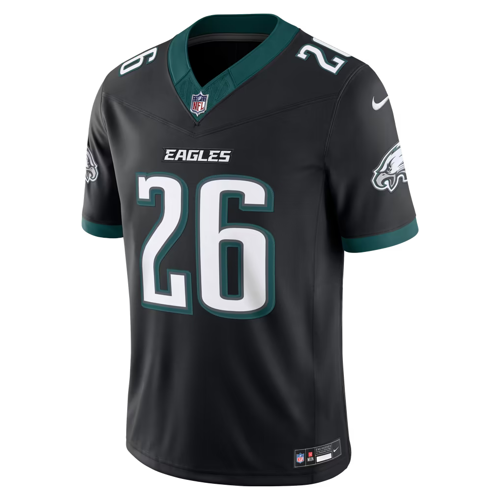Men's Philadelphia Eagles Saquon Barkley Black Alternate Vapor F.U.S.E. Stitched Limited Jersey