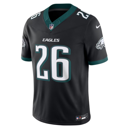 Men's Philadelphia Eagles Saquon Barkley Black Alternate Vapor F.U.S.E. Stitched Limited Jersey