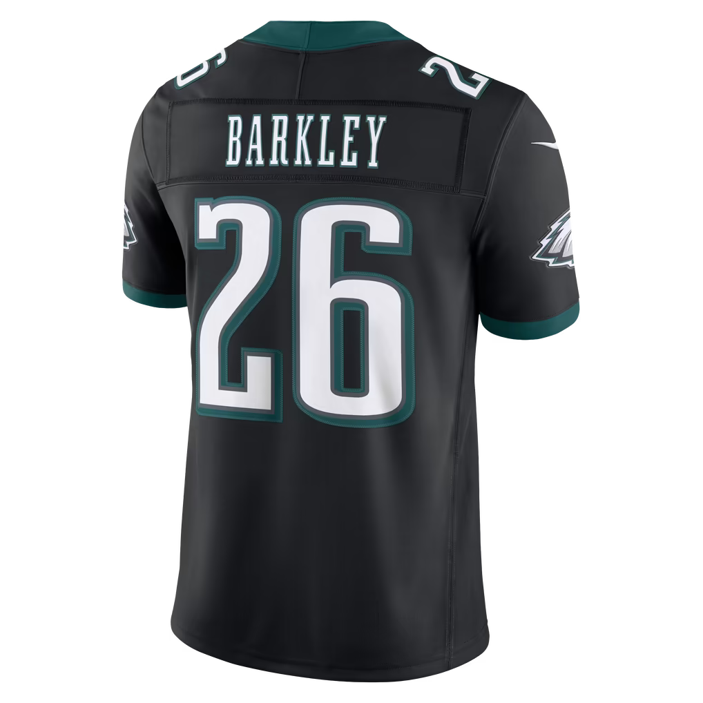Men's Philadelphia Eagles Saquon Barkley Black Alternate Vapor F.U.S.E. Stitched Limited Jersey