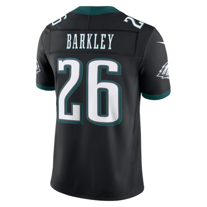 Men's Philadelphia Eagles Saquon Barkley Black Alternate Vapor F.U.S.E. Stitched Limited Jersey