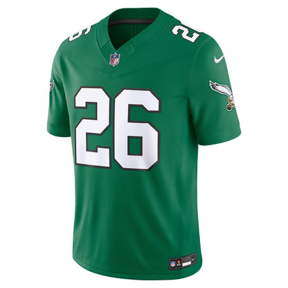 Men's Philadelphia Eagles Saquon Barkley Black Alternate Vapor F.U.S.E. Stitched Limited Jersey