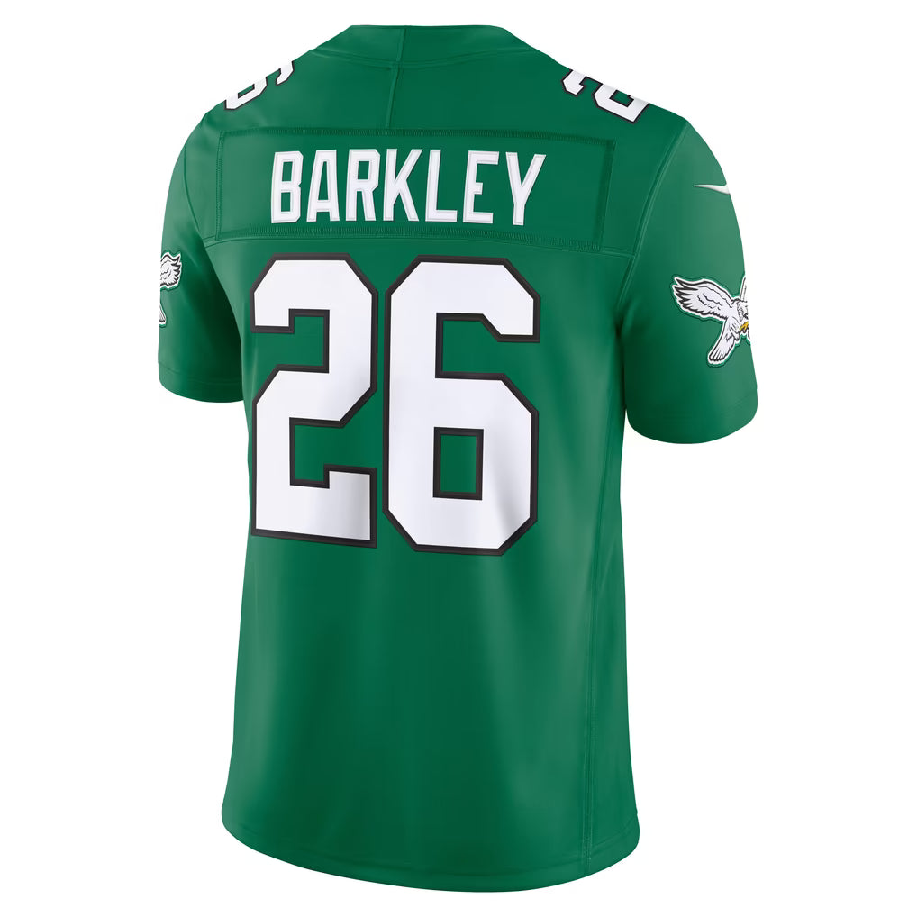 Men's Philadelphia Eagles Saquon Barkley Black Alternate Vapor F.U.S.E. Stitched Limited Jersey