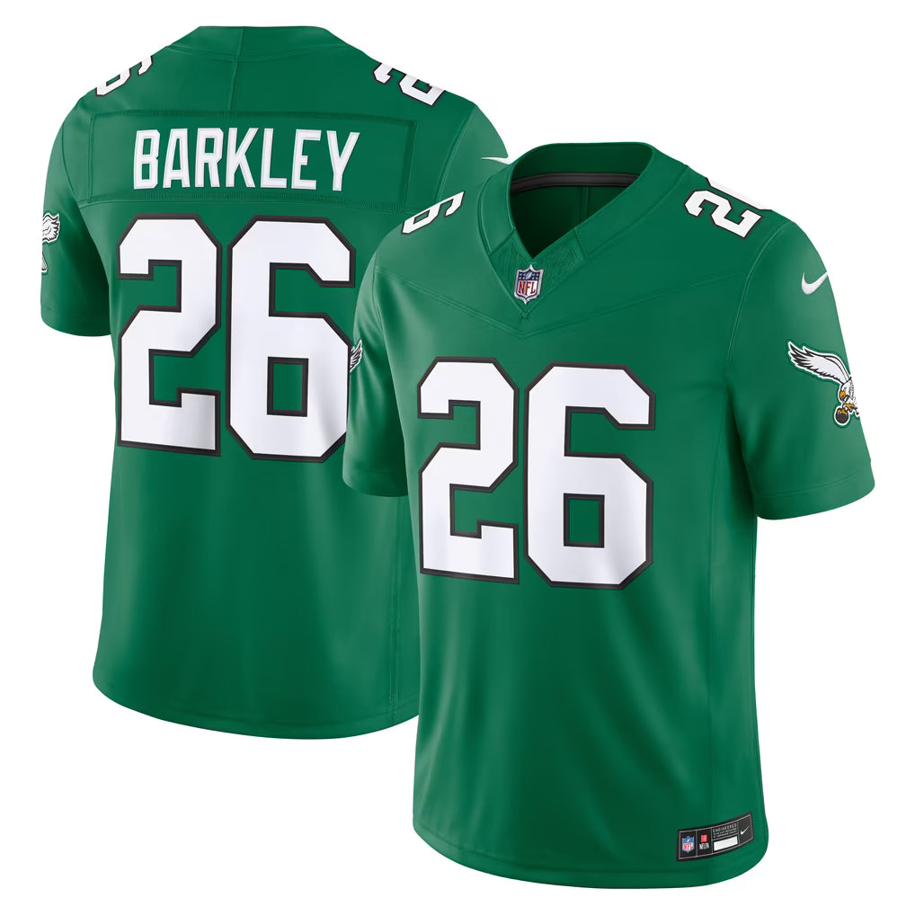 Men's Philadelphia Eagles Saquon Barkley Black Alternate Vapor F.U.S.E. Stitched Limited Jersey