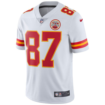 Men's Kansas City Chiefs Travis Kelce White Vapor Untouchable Limited Player Jersey