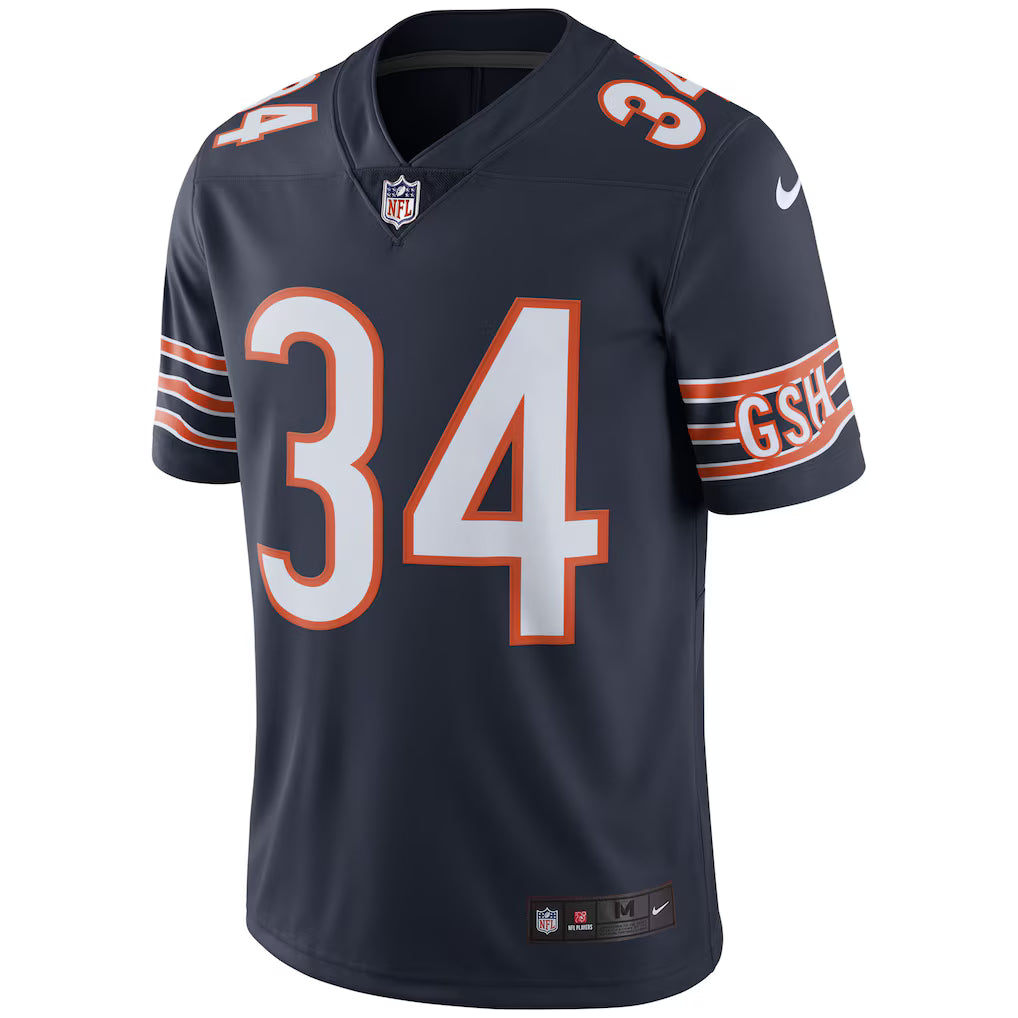 Walter Payton Chicago Bears Retired Player Vapor Untouchable Limited Throwback Jersey - Navy