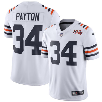 Men's Chicago Bears Walter Payton White 2019 100th Season Alternate Classic Retired Player Limited Jersey